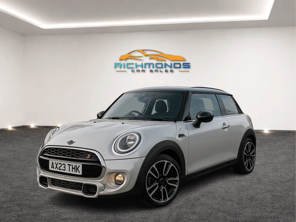 Edited car photo with new background