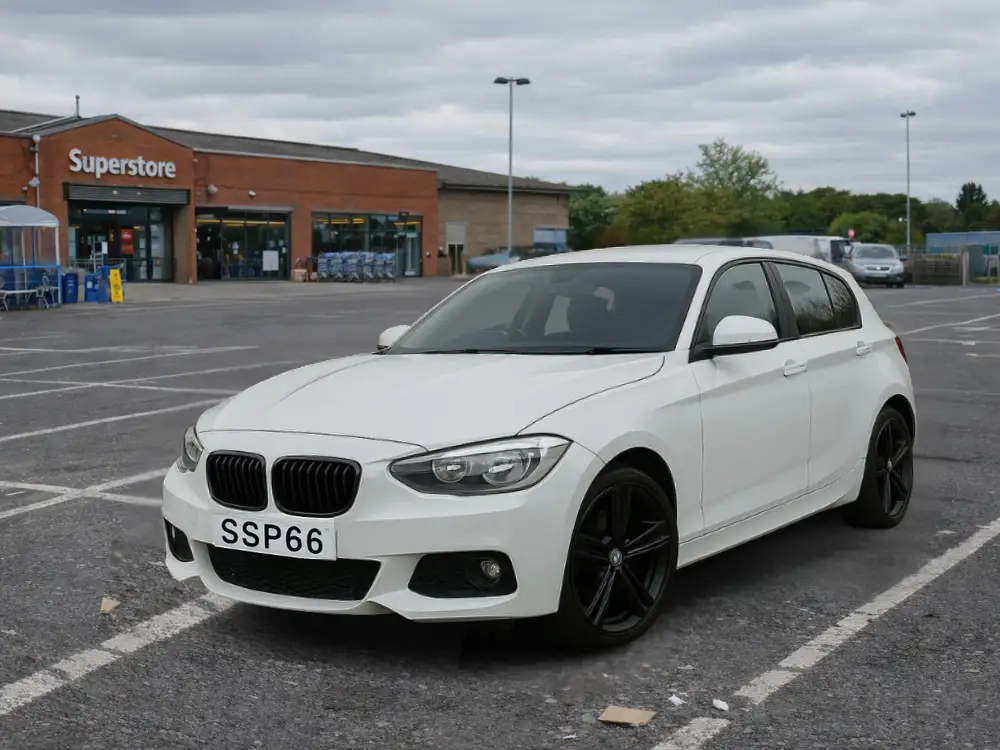 Before car photo with messy background in supermarket car park - typical Auto Trader listing image